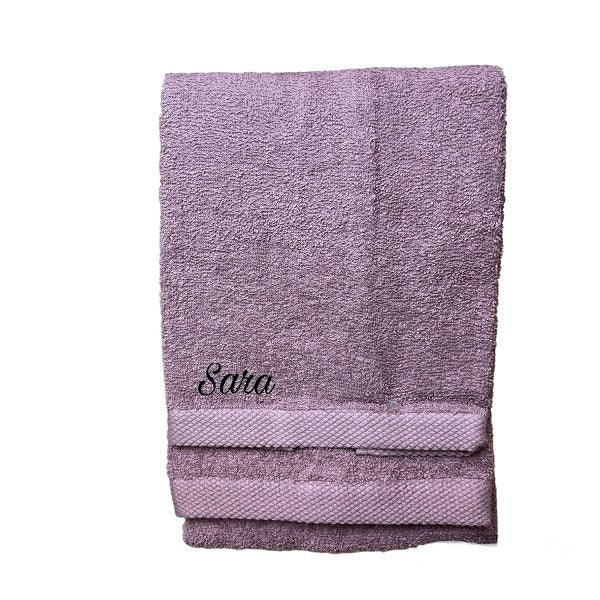 Set 2 asciugamani rosa antico Personalizzato – Coco House
